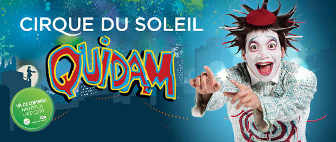 VÁ DE COMBOIO AO ESPETÁCULO QUIDAM DO CIRQUE DU SOLEIL ENTRE 18 E 28 DE DEZEMBRO