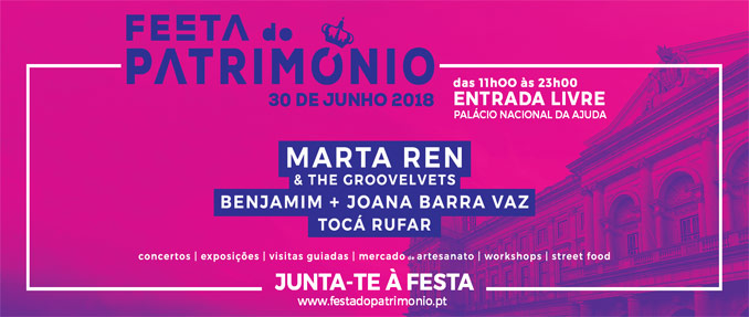 Segunda edição da Festa do Património está de volta dia 30 de junho no Palácio Nacional da Ajuda