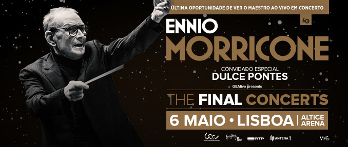 ENNIO MORRICONE DESPEDE-SE DE 60 ANOS DE CARREIRA COM CONCERTO EM LISBOA DIA 06 DE MAIO