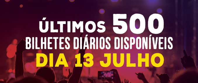 Últimos bilhetes para dia 13 de julho do NOS Alive’18