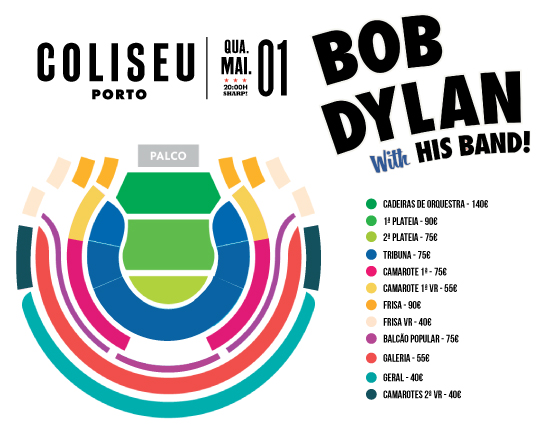 Bob Dylan – Pacotes VIP